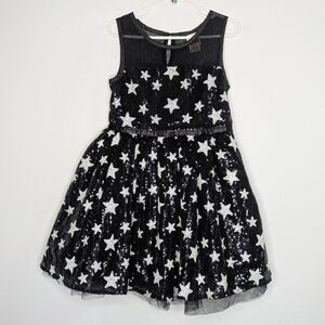 Harajuku Mini for Target black white sequin star sleeveless dress 4/5